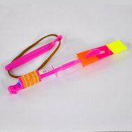 RioRand&reg; 10pcs Amazing Flying Toy Led Arrow Helicopter Copter / Elastic Powered LED Arrow Helicopter, Looking... N5