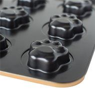 BETOP HOUSE Durable 9-Cup Nonstick Gold Cute Mini Cat Pawn Cake Pan Mold N4