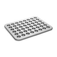 David Tutera Silver Carbon Steel Dishwasher and Oven Safe 16 in. x 13 in. x 0.6 in. Non-Stick Mini Cake Pan N2