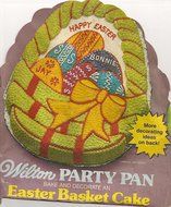 Wilton Cake Pan: Easter Basket with Eggs (502-1727, 1980)