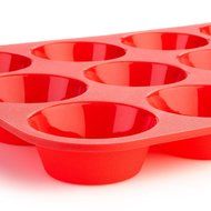 Bekith 12 Cup Large Silicone Muffin Pans &amp; Cupcake Baking Pan / Non - Stick / Dishwasher - Microwave Safe, Set... N6