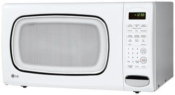 LG LCS1410SW 1.4 Cu Ft Counter Top Microwave Oven, White N5
