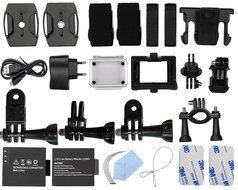 Sports Camera, 14MP 2.0 Inch 1080P Waterproof WIFI Action Camera with 2 Batteries and Accessories N4