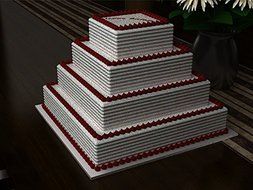 Euro Tins multi layer cake pans wedding cake pan Square 4 tier 5" deep cake tin set N5