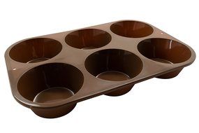 Marathon Housewares KW200016RD Premium Silicone Bakeware Jumbo Muffin Pan, Red N11