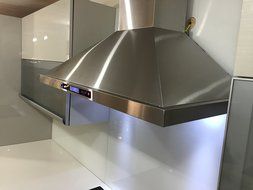 La Cuisine 36" LOH8203-13-GR European Style Wall Mount Stainless Steel Ductless Range Hood Vent W/ Touch Panel... N7