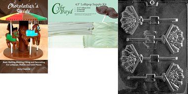 Cybrtrayd W030 Fan Lolly Wedding Chocolate Candy Mold N7