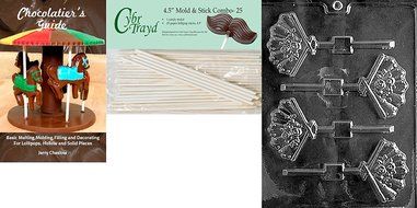 Cybrtrayd W030 Fan Lolly Wedding Chocolate Candy Mold N8