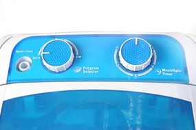 Bismi Mini Portable Washing Machine &amp; Spin Dry 6.6 Lbs Capacity Compact Laundry Washer for Clothes, Garments,... N7