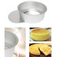 UniqueBella 6 Inch Cake Baking Tin Pan Mould Mold Box Round Deep Loose Base Removable Bottom Anodized Aluminum N8