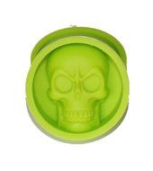 Cherryard DIY Handmade Mold Halloween Theme Skull Shape Silicone Muffin Cup for Making Pudding Cake,1 Pack N3