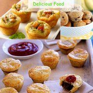 Silicone Muffin Pans, JamHoo 12 Cup Premium Large Cupcake Pan &amp; 12 Reusable Vibrant Muffin Molds / Baking Cups... N3