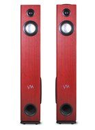 VM Audio EXAT10 Cherry/Black Floorstanding Powered Bluetooth Tower Speakers Pair N7