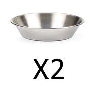 RSVP 6" Round Mini Pie Pan Endurance 18/8 Stainless Steel Bakeware (2-Pack)