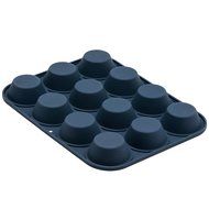 Marathon Housewares KW200011YE Premium Silicone 12 Cup Mini Muffin Pans, Yellow N15