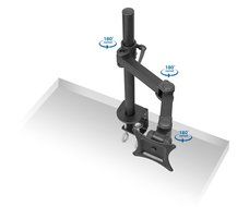 Mount-It! Single Arm Desk Mount with Clamp for Computer Monitors - LCD Arm N7
