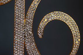 Sweet 16 Cake Topper - Premium Crystal Rhinestones - Monogram Number Sixteen - 16th Birthday Party Decoration... N10