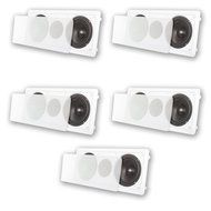 Acoustic Audio CC6 In-Wall 6.5" Left Center Right 5 Speaker System 1500W CC6-5S