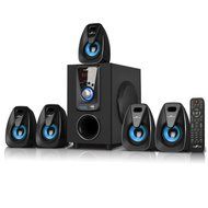 beFree Sound 5.1 Channel Bluetooth Speaker System -Blue Consumer Electronics