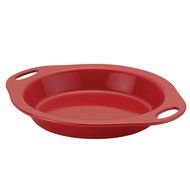 Rachael Ray Stoneware 9-Inch Pie Baker, Orange N6