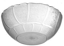 Carlisle 690907 Petal Mist Polycarbonate Bowl, 2.4 qt. Capacity, 9 x 3.5", Clear (Case of 12) N2