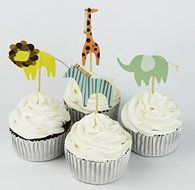 Yunko Set of 24 Cake Cupcake Decorative Cupcake Topper for Kids Birthday Party Themed Party Baby Shower (Guitar) N6