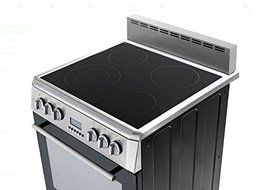 Blomberg BERU24100SS 24" Freestanding Electric Range with 2.3 cu. ft. and True Convection Oven, Stainless Steel N6