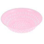 uxcell Plastic Hollow Out Fruit Vegetable Plate Basket Tray 24cm Dia Purple N4