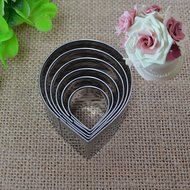BleuMooCake Decorating 6 Pcs Fondant Sugarcraft Cutters Tools 6pcs/set Rose Petal Mold Mould N5