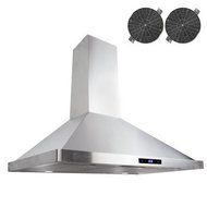 30" 760 CFM Ductless Wall Mount Range Hood in Silver N2