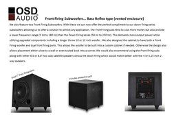 OSD Audio PS10 10-inch High Powered 120-Watt Premium Home Theatre Subwoofer, Black N4