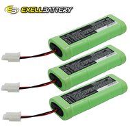 3x Exell Ni-MH 7.2V Battery Fits iRobot Looj 125 135 155 Vacuums Part 14501