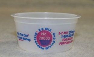 E-Z Mix EMX-70003 0.25-Pint Plastic Mixing Cups, Box Of 200
