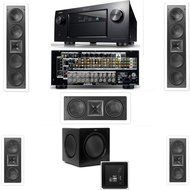 Klipsch KL-6504-THX(2 Speaker) In-Wall 5.1-SW-310 Denon IN-Command AVR-4520CI- White