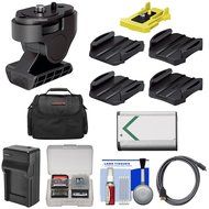 Sony VCT-TA1 Action Cam Tilt Camcorder Mount Adapter &amp; VCT-AM1 Adhesive Pack with NP-BX1 Battery + Charger + Case... N2