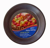 Unico 2 Pack Round 9.4" x 1.6" Premium Non-Stick Pie Pan Heavy-Gauge Aluminized Steel