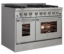 AGA APRO48AGSS 48" Professional Gas Range with RapidBake Convection, Stainless Steel N6