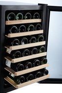 Kalamera 28 Bottle Stainless Steel Freestanding Wine Refrigerator N8