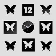 wall clock Quartz watch acrylic mirror home decor European decorative painting diy stickers Pointer
