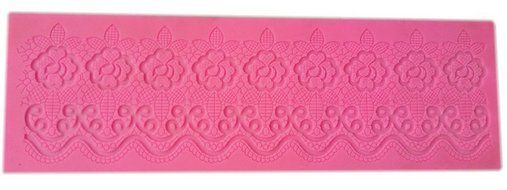 GogoForward Lace Flower Embossed Cake Fondant Stencil Pink Baking Decorating Moulds N4