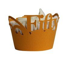 All About Details Orange Fifty Cupcake Wrappers, Set of 12