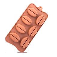 Always Your Chef Silicone 7-Cavity Coffee Bean Candy Mold/Chocolate Mold/DIY Molds, MINI Molds for Making Jelly-O...