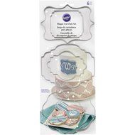 Wilton 417-7555 6 Piece Plaque Fondant Cut-Outs Set N2