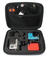 1+1 Gopro Action Camera Case,hero 4 3+ 3 2 1 Water Resistant Case Sports Camera Bag (Middle) N2