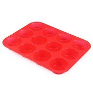 Cake Tools Fondant Kitchen Bakeware Silicone Metal Non-Stick 12 Cups Cupcake Baking Tray Mousse Cake Mold Muffin...