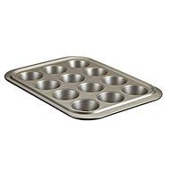 Anolon 59816 Nonstick Bakeware 12-Cup Muffin Pan, Onyx/Pewter
