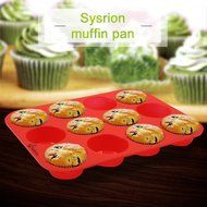 Silicone Mini Muffin Pans, SySrion 24 Cup Premium Cupcakes Pan Shapes, Non-stick, BPA-free Food Grade Silicon... N15