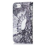 iPhone 7 Case (4.7 inch) - Wallet Folio Flip Premuim PU Leather Case Colorful Print Design with Stand Magnetic... N134