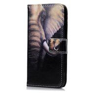 iPhone 7 Case (4.7 inch) - Wallet Folio Flip Premuim PU Leather Case Colorful Print Design with Stand Magnetic... N136