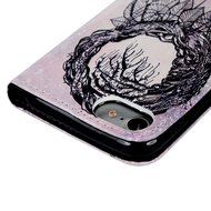 iPhone 7 Case (4.7 inch) - Wallet Folio Flip Premuim PU Leather Case Colorful Print Design with Stand Magnetic... N137
